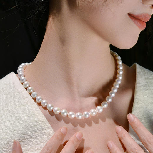 MANREYA玛芮雅项链“繁花银镀白金爱迪生珍珠项链礼盒 商品图1