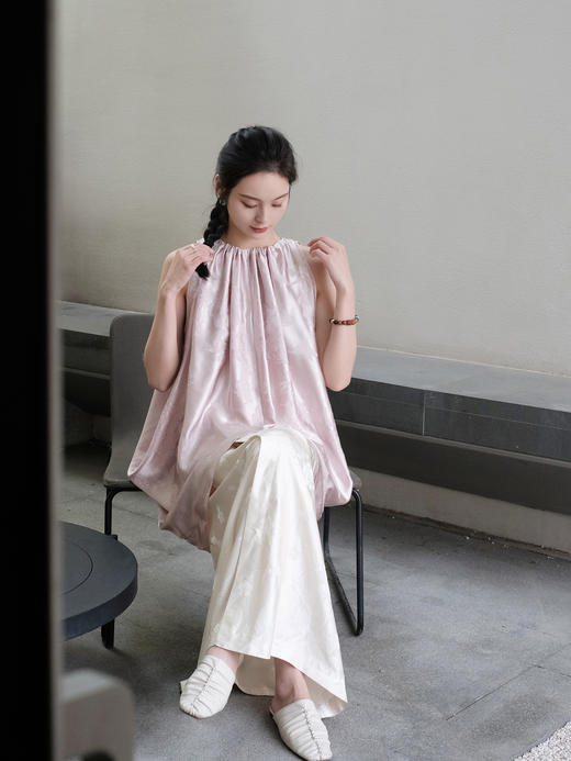 盛唐牡丹 |真丝芙蓉花上衣 商品图6