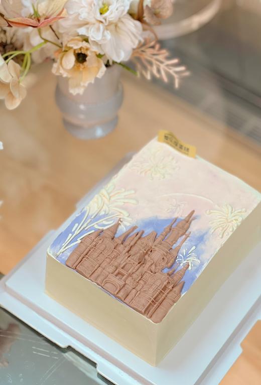 迪士尼乐园烟花方形蛋糕 商品图0