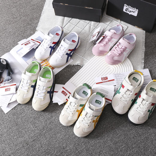 💥‼全色4折❗【Onitsuka Tiger鬼塚虎儿童休闲鞋魔术贴】2024年上新！保证好看、潮范、又百搭！  ▪脚感一级棒！走路像踩在云上一样  ▪防滑耐磨橡胶底,上脚轻盈 商品图0