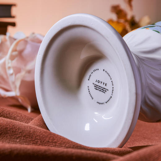 简小姐精选芍药季手工花瓶  JOYYE卓艺联名V8A博物馆授权产品 威廉莫里斯高足花器  下单5天发货 商品图4