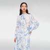 OVV抽象笔刷印花飘带雪纺衫 商品缩略图3