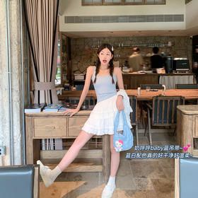 <曾小咸推荐> 【梦幻少女心】开衫背心套装