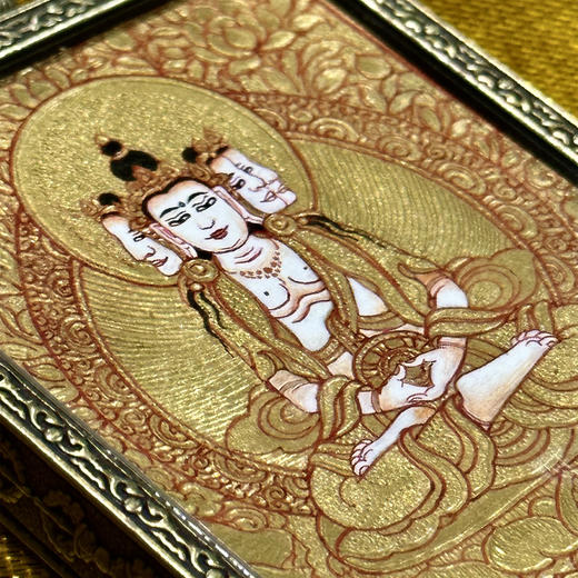 金唐《大日如来》唐卡佛牌 商品图1