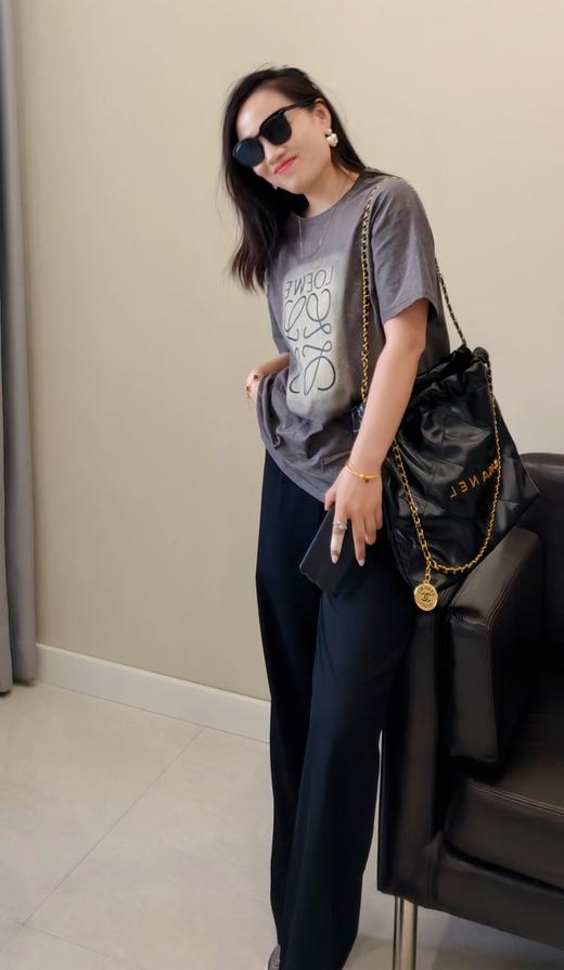 LOW极慵懒松弛晕染灰短袖 可配鲨鱼裤 商品图3