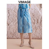 VIMAGE纬漫纪夏季新款设计感高腰显瘦时尚通勤半身裙V2106720 商品缩略图3