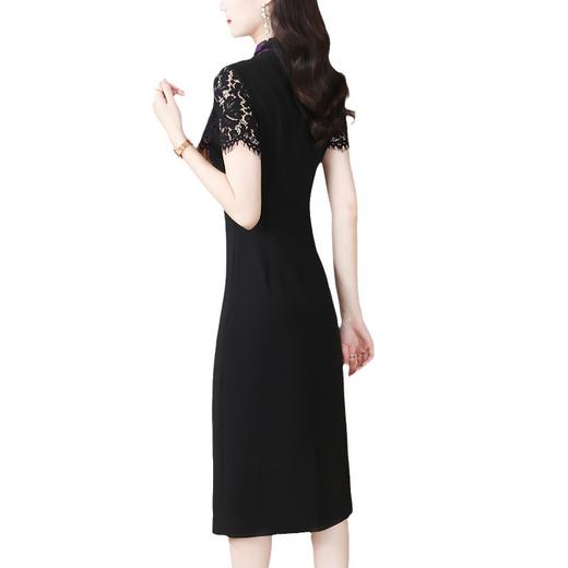 AHM-8716中国风复古性感修身显瘦蕾丝裙夏季新款气质优雅高级感连衣裙 商品图4