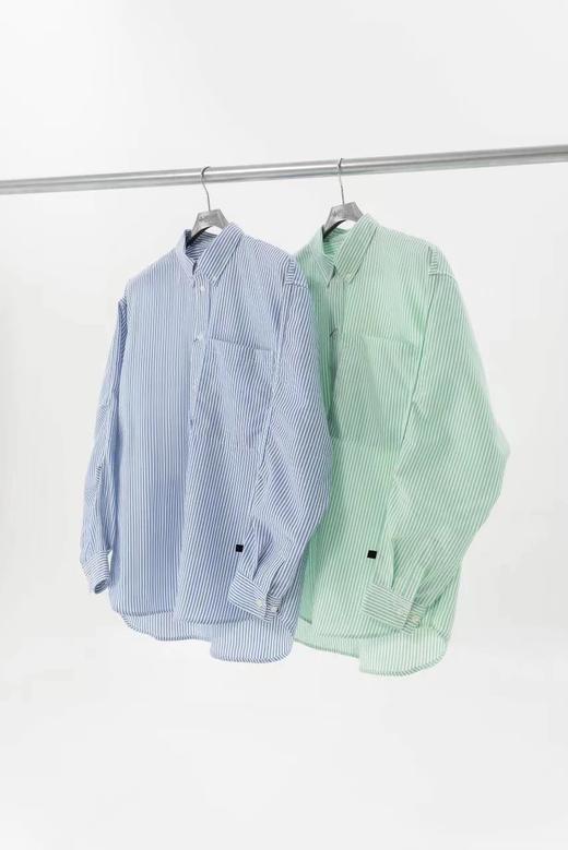 DA1WA 39立体剪裁廓形条纹衬衫 CITY BOY宽松长袖衬衫外套  CS204 商品图3