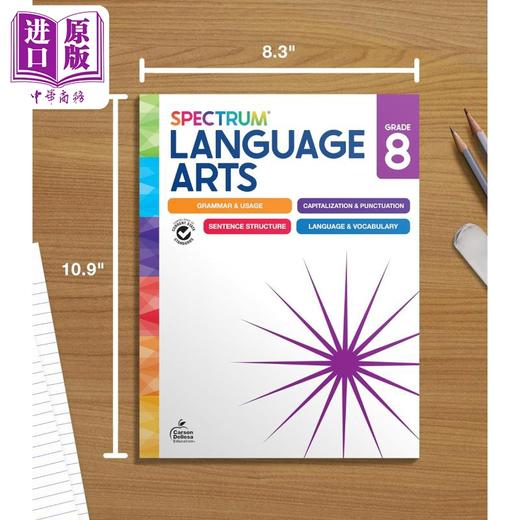 【中商原版】美国新课标教辅 光谱练习册 语言艺术 8年级 Spectrum Language Arts Workbook Grade 8 英文原版Carson Dellosa 商品图4