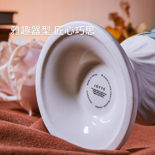 简小姐精选芍药季手工花瓶  JOYYE卓艺联名V8A博物馆授权产品 威廉莫里斯高足花器  下单5天发货 商品图9
