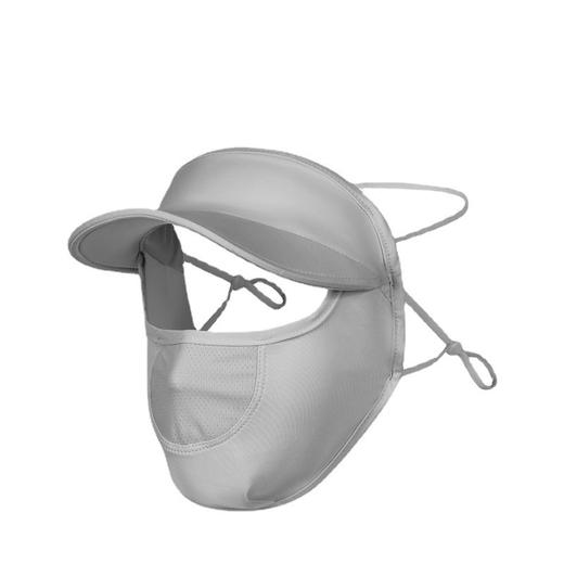 【防晒面罩女 夏季遮全脸防紫外线脸基尼帽檐】脸罩冰丝薄款口罩 夏季出门好物upf50  商品图4