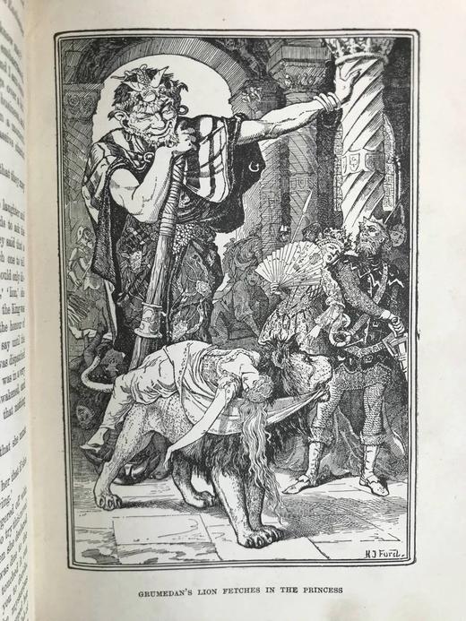 1918年 安德鲁·朗格《绿色童话书》 数十幅精美插图 漆布精装32开 商品图12