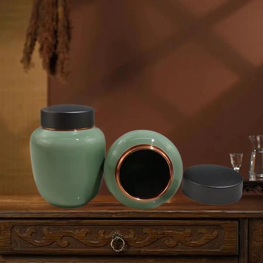 龙泉青瓷【青.大度.瓷罐100g】25元1个.需购买15个包邮 商品图2
