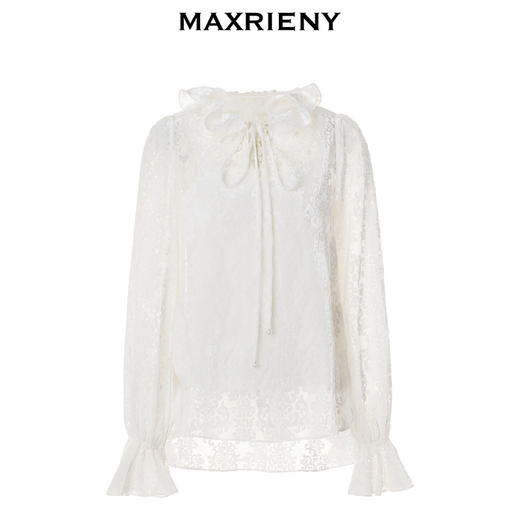 【商场同款-新春系列琉璃玉龙】MAXRIENY浪漫宫廷复古感提花上衣(货号:MC88TP784) 商品图4