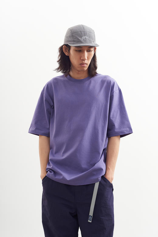 吃茶去chichaqu2024款宽松休闲百搭凉感棉混纺圆领短袖T恤 商品图8