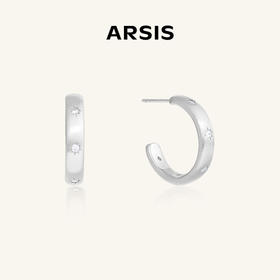 ARSIS｜星夜系列 丝光星痕耳圈