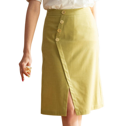 欧芮儿2020夏装新款高腰显瘦半身裙女不规则中长款a字轻熟风包臀 商品图4