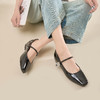Safiya/索菲娅2024春复古方头漆皮钻扣一字带玛丽珍单鞋 SF41111435 商品缩略图0
