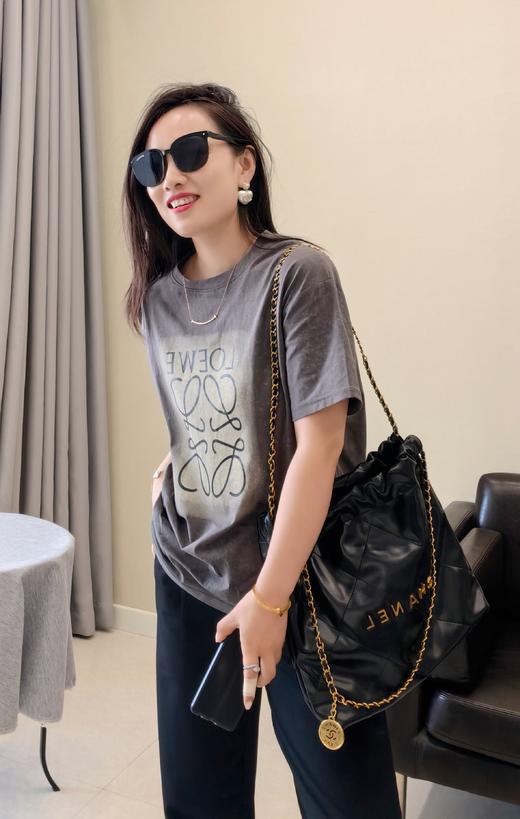 LOW极慵懒松弛晕染灰短袖 可配鲨鱼裤 商品图2