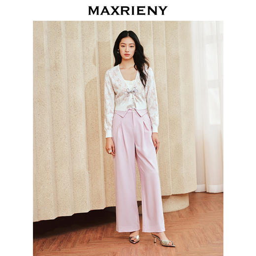 MAXRIENY新中式手工盘扣外套2024春款新品复古外搭披肩截短上衣女(货号:MS85JA019) 商品图1