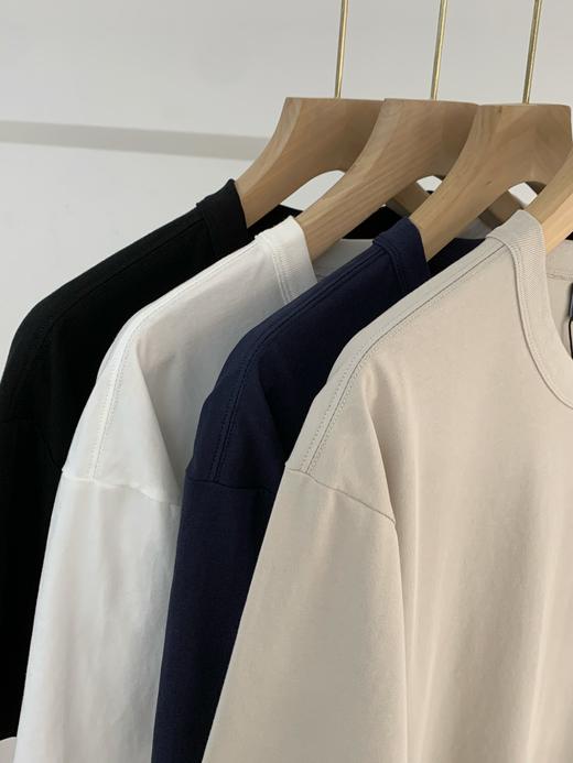 大鹅 2024夏新款 经典袖口刺绣标 男士宽松版休闲 圆领短袖T恤 一盒两件 特惠 Z-11620 商品图12