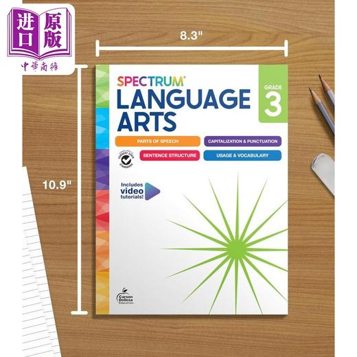 【中商原版】美国新课标教辅 光谱练习册 语言艺术 3年级 Spectrum Language Arts Workbook Grade 3 英文原版Carson Dellosa 商品图4