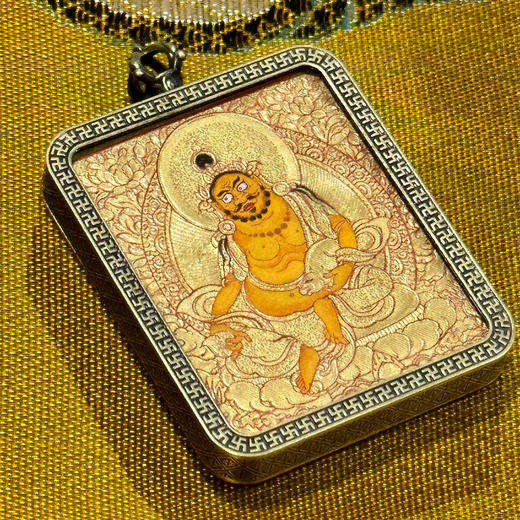 金唐《黄财神》唐卡佛牌 商品图1