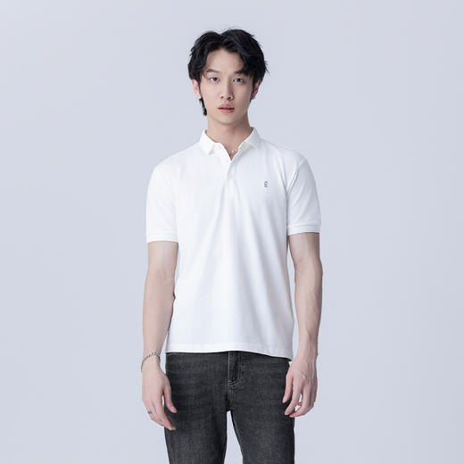 【新品上新】HX 夏季翻领短袖T恤S102422990101/02POLO杉 商品图0