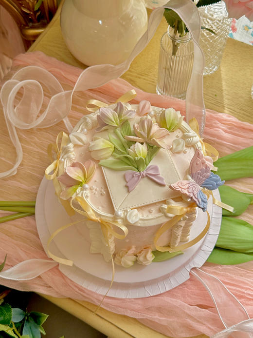 玉兰寄情巧克力刮刀花蛋糕 商品图5