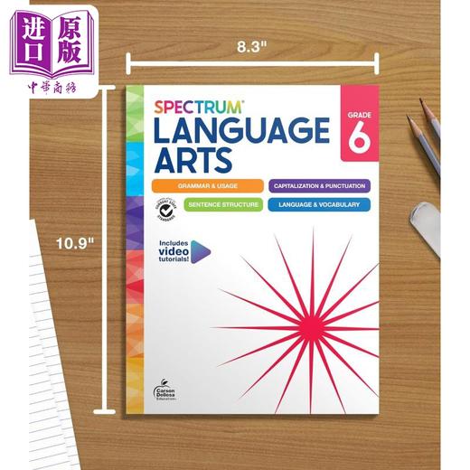 【中商原版】美国新课标教辅 光谱练习册 语言艺术 6年级 Spectrum Language Arts Workbook Grade 6 英文原版 Carson Dellosa 商品图4