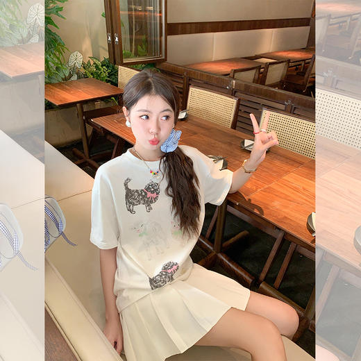 <曾小咸推荐> 【甜态嫩妹】卡通猫短袖 商品图4