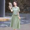 新中式国风刺绣套装裙，气质复古时尚旗袍连衣裙HR-AQHUI2475 商品缩略图2