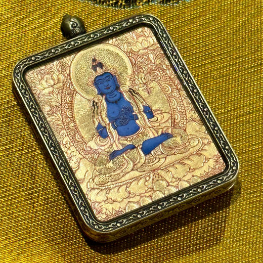 金唐《大势至菩萨》唐卡佛牌 商品图1