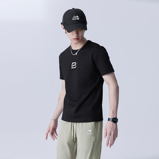 【断码清仓】HX 夏季圆领短袖T恤S102422993101/02 商品图3