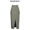 MAXRIENY都市通勤风开叉包臀半身裙修身遮肉裙子(货号:MC88SK510) 商品缩略图4