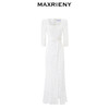 【城市静奢】MAXRIENY浪漫复古U领鱼尾蕾丝连衣裙优雅显瘦修身裙(货号:MS85DR049) 商品缩略图4