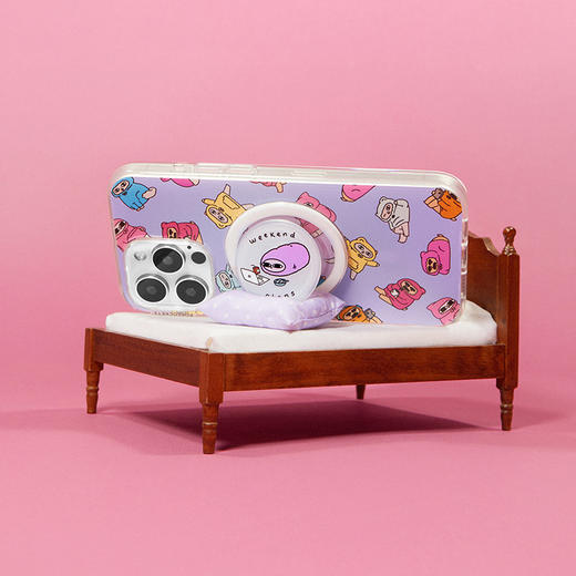 【小豆的悠游日常】周末豆 POPGRIP泡泡骚 Graphic平面系列 粉色 字母 卡通 商品图5