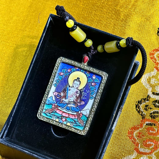 彩唐《虚空藏菩萨》唐卡佛牌 商品图1