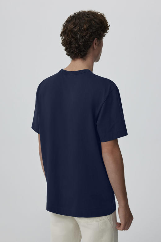 大鹅 2024夏新款 经典袖口刺绣标 男士宽松版休闲 圆领短袖T恤 一盒两件 特惠 Z-11620 商品图8