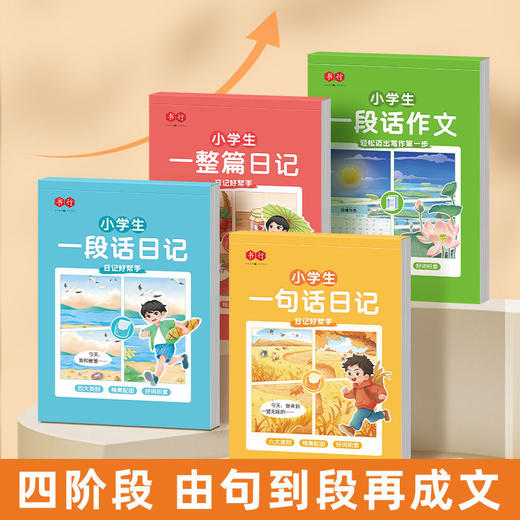 小学生写日记（一句话+一段话+一整篇）和一段话作文练字帖全套四本写作练字两不误 商品图5