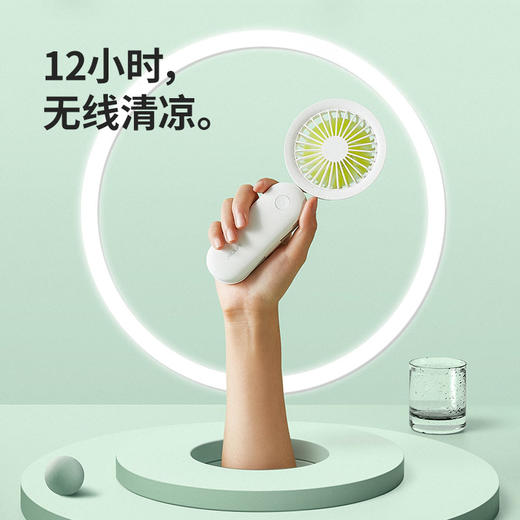 几素挂脖小风扇手持便携式迷你随身小型携带挂脖子可充电电风扇USB静音儿童婴儿车折叠手表电扇桌面办公室小【B.DUCK合作款】 商品图8