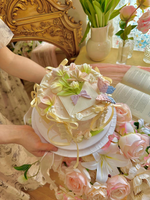 玉兰寄情巧克力刮刀花蛋糕 商品图8