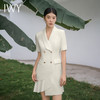 IWY/杏色西装连衣裙短袖设计感修身高级通勤摄影医美商务销售工装Q11255 商品缩略图1