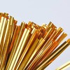 金色封口扎丝条10cm长1包 铁丝扎带封口绳礼品捆扎线扎口线魔带捆绑丝包裝封口绳面包 商品缩略图3