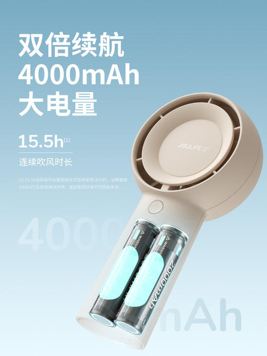 几素【涡轮聚风】小风扇手持Life5 plus（FA43）-4000mAhPLUS版  商品图3