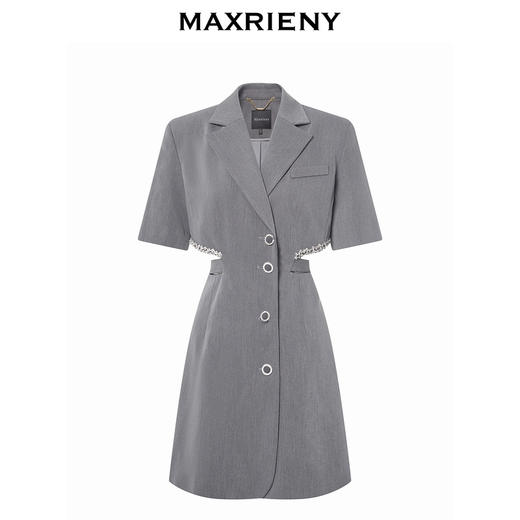 【商场同款】MAXRIENY极简都市通勤风西装裙腰间镂空小心机设计感(货号:MC88DR609) 商品图4