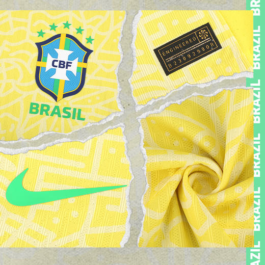 小李子NIKE耐克2024巴西主场比赛球员版球衣成人短袖男FJ4270-706 商品图2