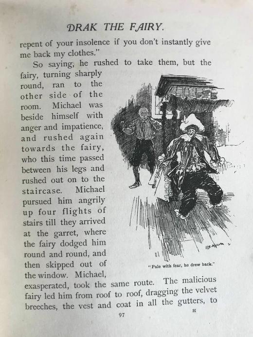 约20世纪早期 河滨童话书 数十幅趣味插图 漆布精装大32开 商品图8