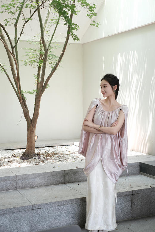 盛唐牡丹 |真丝芙蓉花上衣 商品图11