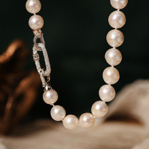 MANREYA玛芮雅项链“繁花银镀白金爱迪生珍珠项链礼盒 商品图7